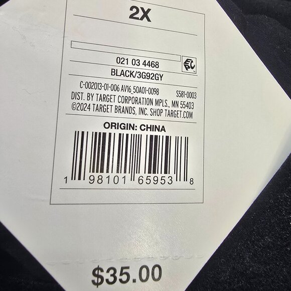 Women's Flutter Short Sleeve Maxi A-Line Dress - Ava & Viv - Black 2X - Picture 12 of 13